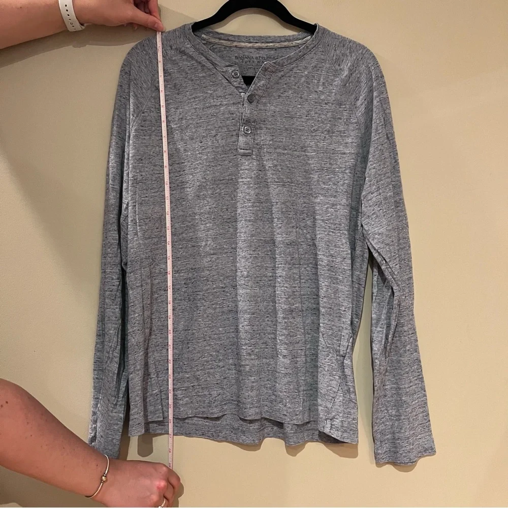 Banana Republic Henley Long Sleeve Top
